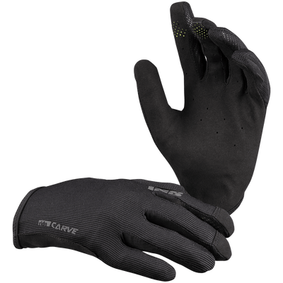 iXS Women's Carve gloves, black, full view.