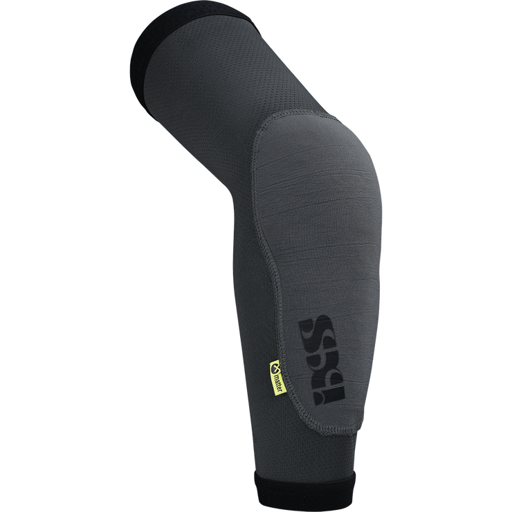 IXS Flow Light Elbow Pads, graphite, front view.