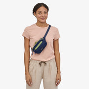 Patagonia Ultralight Blackhole Mini Hip Pack on-model crossbody view