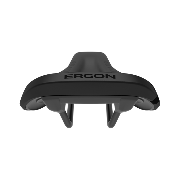 Ergon SM E-Mountain Pro Men's Saddle, stealth, rear view.