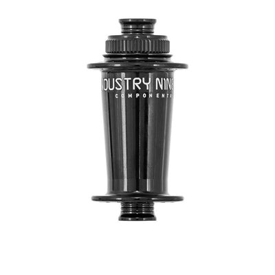 Industry Nine Hydra Mountain Classic CL Hubset, MS, 28h, Center Lock, 15x110 / 12x148, Black, Front Hub, Full View