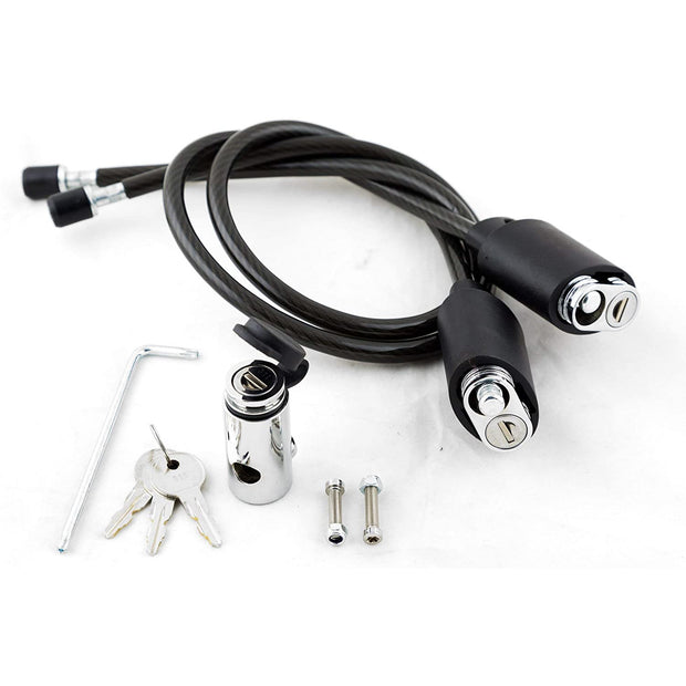 Kuat Transfer 3 Double Cable Lock with Hitch Pin full view