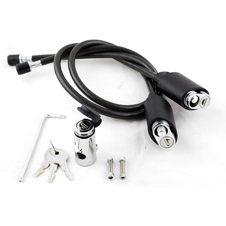 Kuat Transfer 3 Double Cable Lock with Hitch Pin full view