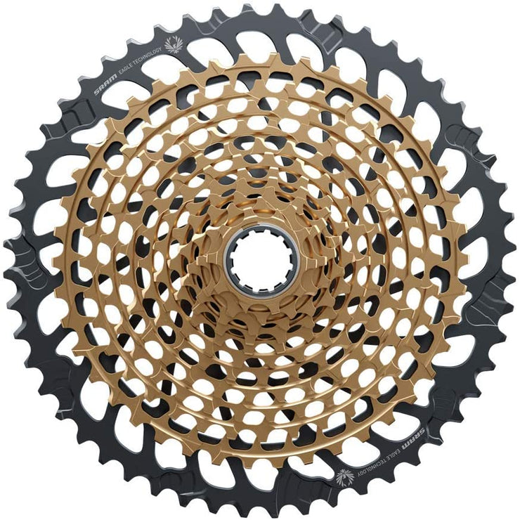 SRAM XX1 Eagle XG-1299 Cassette - 12-Speed, 10-52t, Gold, For XD Driver Body full view