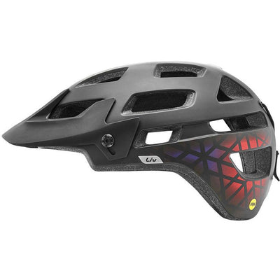 Liv Infinita SX helmets with Mips black/gradient red full view