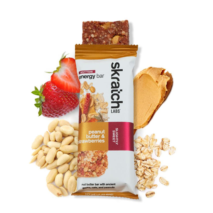 Skratch Labs Anytime Energy Bar, Peanut Butter & Strawberries, Full View