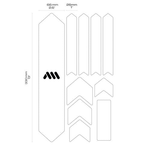 AMS Frame Guard XL Black, Full View