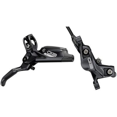 SRAM G2 R Disc Brake and Lever - Front, Hydraulic, Post Mount, Diffusion Black Anodized, A2, Full View