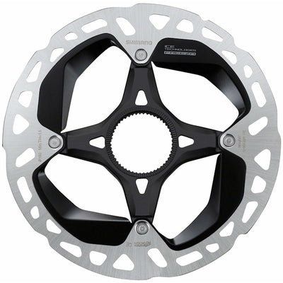 Shimano XTR RT-MT900-SE Disc Brake Rotor - 160mm, Center Lock (External Tooth Lock Ring), Silver/Black, Full View