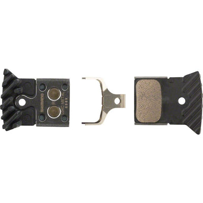 Shimano L04C Metal Disc Brake Pads with Fin for Flat Mount BR-RS805, BR- RS505 Road Disc Calipers, Full View