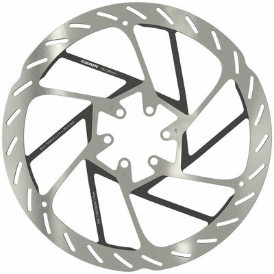 SRAM HS2 Disc Brake Rotor - 200mm, 6-Bolt, Rounded, Silver/Black,  Full View