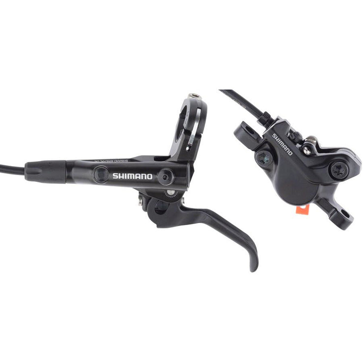 Shimano Deore BL-MT501/BR-MT500 Disc Brake and Lever - Front, Hydraulic, Post Mount, Resin Pads, Black,Full View