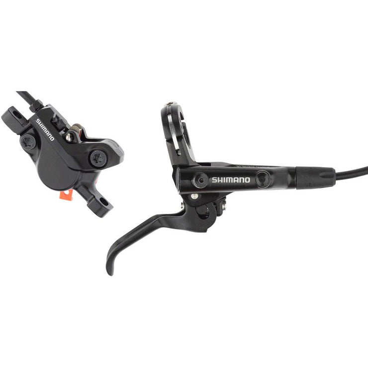 Shimano Deore BL-MT501/BR-MT500 Disc Brake and Lever - Rear, Hydraulic, Post Mount, Resin Pads, Black, Full View