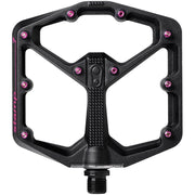 Cramkbrothers STAMP 7 Pedals - Seagrave Edition, Black/Pink. Full view.