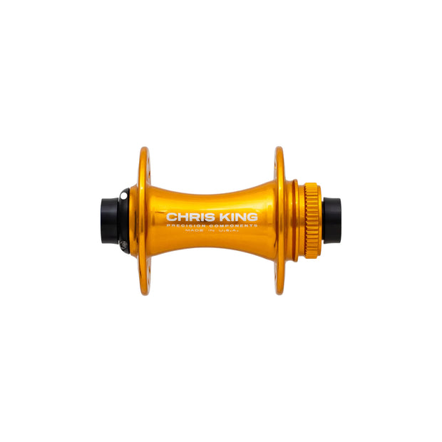 Chris King Boost Centerlock Front Hub, Gold, Full View