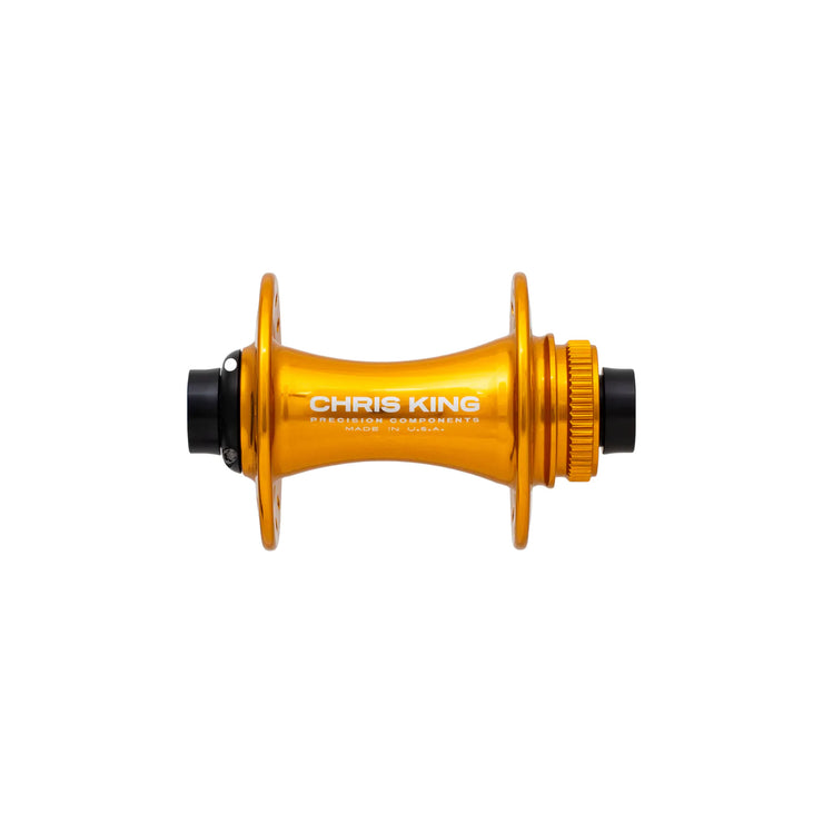 Chris King Boost Centerlock Front Hub, Gold, Full View