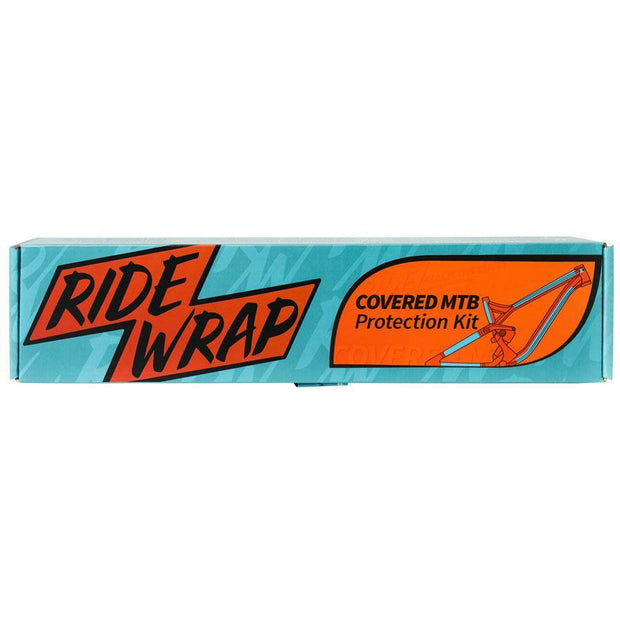 RideWrap Covered Dual Suspension MTB Frame Protection Kit - Gloss in box front view
