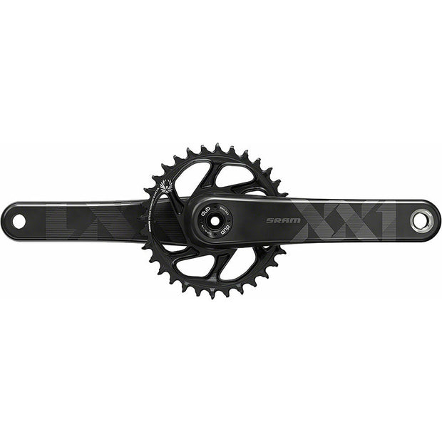 SRAM XX1 Eagle Carbon Boost Crankset - 175mm, 12-Speed, 34t, Direct Mount, DUB Spindle Interface, Black, Full View