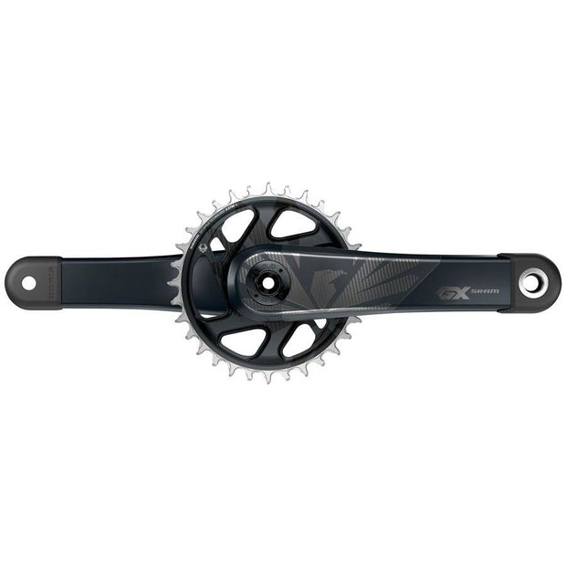 SRAM GX Eagle Carbon Boost Crankset - 170mm, 12-Speed, 32t, Direct Mount, DUB Spindle Interface, Lunar, full view.