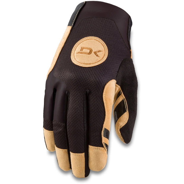 Dakine Covert Mountain Bike Gloves, Black/Tan, Front View