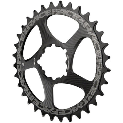 RaceFace Narrow Wide Chainring: Direct Mount 3-Bolt Compatible, 30t, Black, Full View