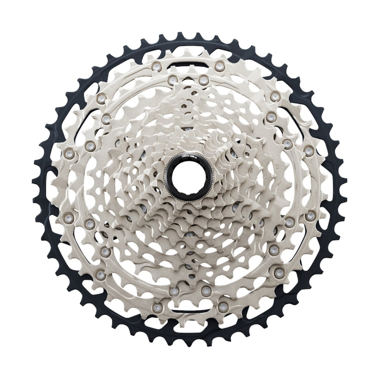 Shimano SLX CS-M7100 12-Speed Cassette, 10-45T, full view.