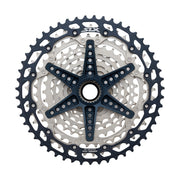 Shimano SLX CS-M7100 12-Speed Cassette, 10-45T, back view.