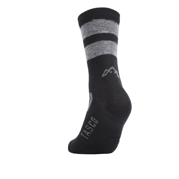 Tasco RideTrek Merino MTB Socks, Gray/Black, Rear View