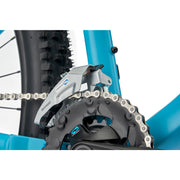 2022 Kona Lana'i, Satin Dirty Cyan w/ Gloss Tropicana Fade Decals, front derailleur View