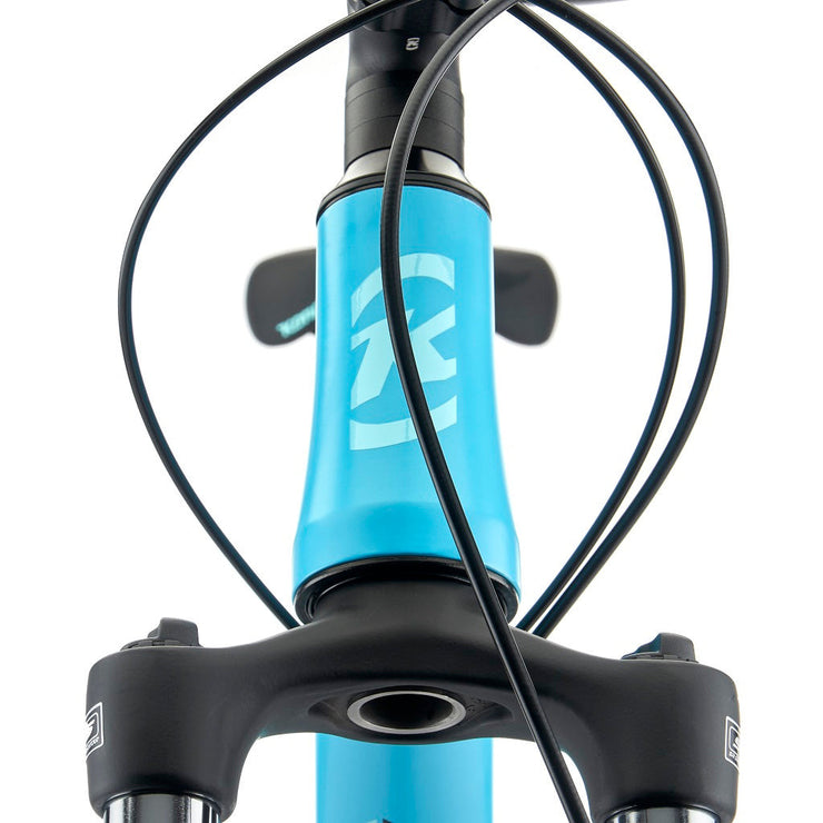 2022 Kona Lana'i, Satin Dirty Cyan w/ Gloss Tropicana Fade Decals, head tube View