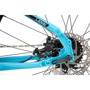 2022 Kona Lana'i, Satin Dirty Cyan w/ Gloss Tropicana Fade Decals, rear brake View