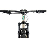 2022 Kona Honzo, Pewter/Charcoal and Turquoise Decals, handlebar View