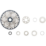 Shimano SLX CS-M7100 Cassette - 12-Speed, 10-51t, Silver/Black, Micro Spline, Full View