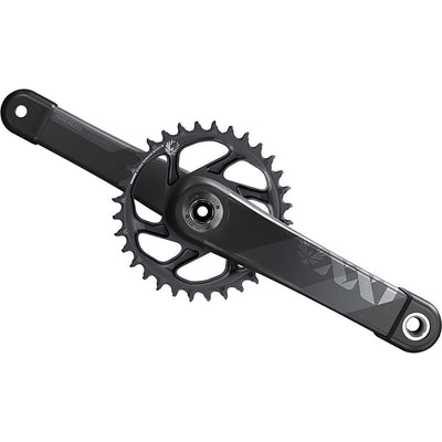 SRAM XX1 Eagle AXS Boost Crankset - 170mm, 12-Speed, 34t, Direct Mount, DUB Spindle Interface, Gray full vuew