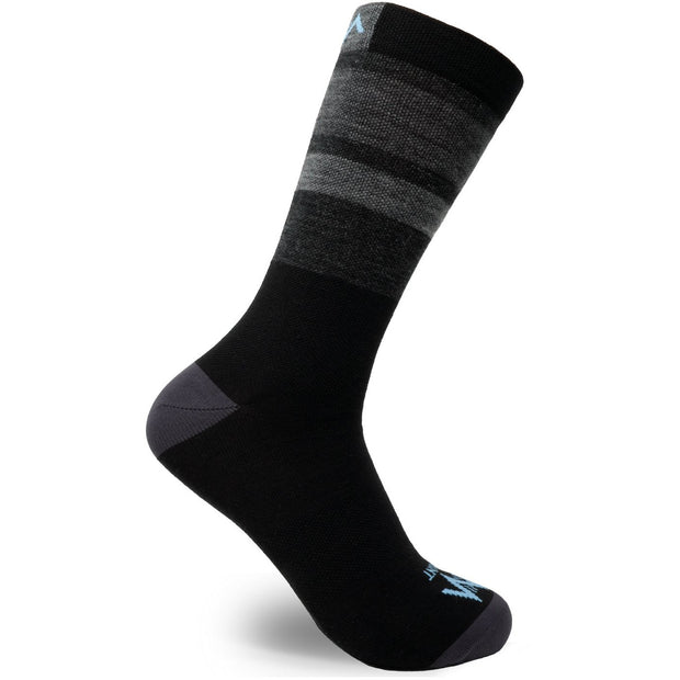 Mint Grey Matter Merino socks full view