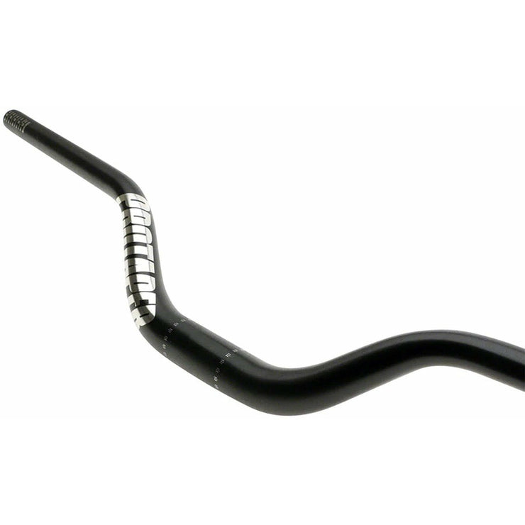 ProTaper Aluminum Handlebar - 810mm, 3" Rise, 31.8mm, 8d Bend, Black/Silver, angled view