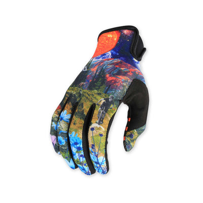 Tasco Ridgeline MTB Gloves, Illusionary Lines, Top View
