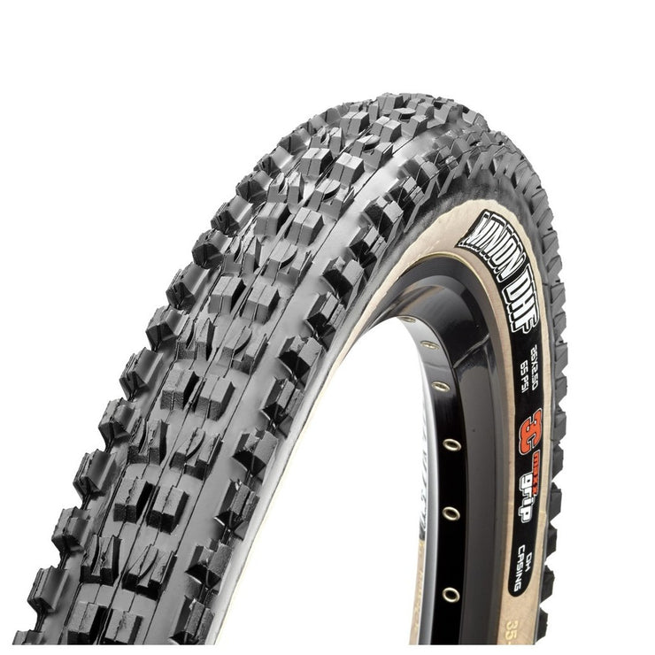 Maxxis Minion DHF 29X2.50, DC/EXO/TR/WT, Tan Wall, Mountain Bike Tire, Full View