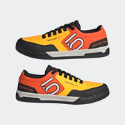 Five Ten Men's Freerider Pro Shoe Media 28 of 36, solar gold / cloud white / impact orange, side view pair.