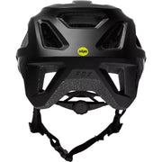 FOX Mainframe Youth Helmet, black/black, rear view.