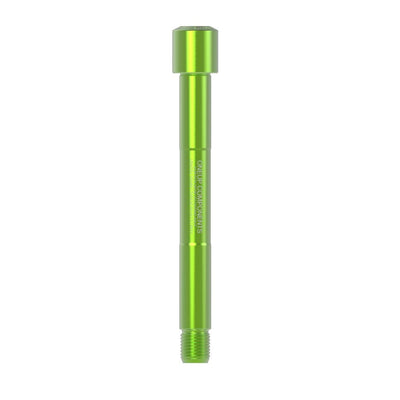 OneUp Components Fox Floating Axle - 15 x 110mm, green, full view.