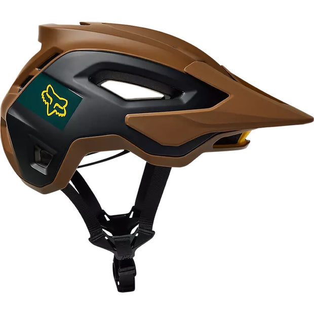 Fox Speedframe Pro Blocked MIPS Mountain Bike Helmet, nut, side view.