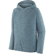 Patagonia Men's Capilene Cool Daily Hoody, abalone blue, full view.