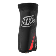 Troy Lee Designs Youth Speed Knee Sleeve, black, front view.