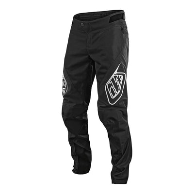 Troy Lee Designs Youth Sprint Pant, solid black, full view.