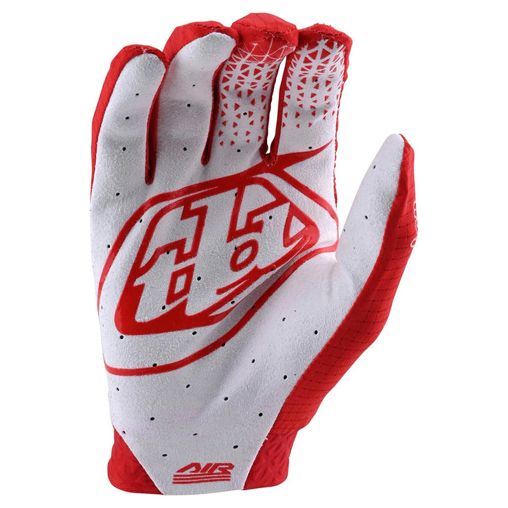 Troy Lee Designs Youth Air Glove, red, palm view.