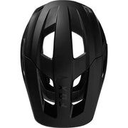 Fox Mainframe Trvrs Mountain Bike Helmet, black, top view.
