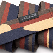 Arcade Belt - Vista, medium brown, regular, folded view.