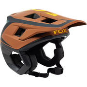 Fox Dropframe Pro Dvide Mountain Bike Helmet, nutmeg, full view.