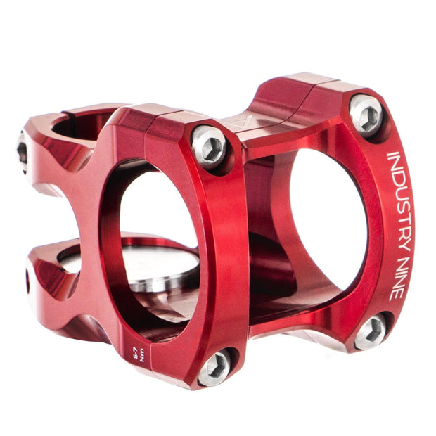 Industry Nine A318 Stem, Red, Full View
